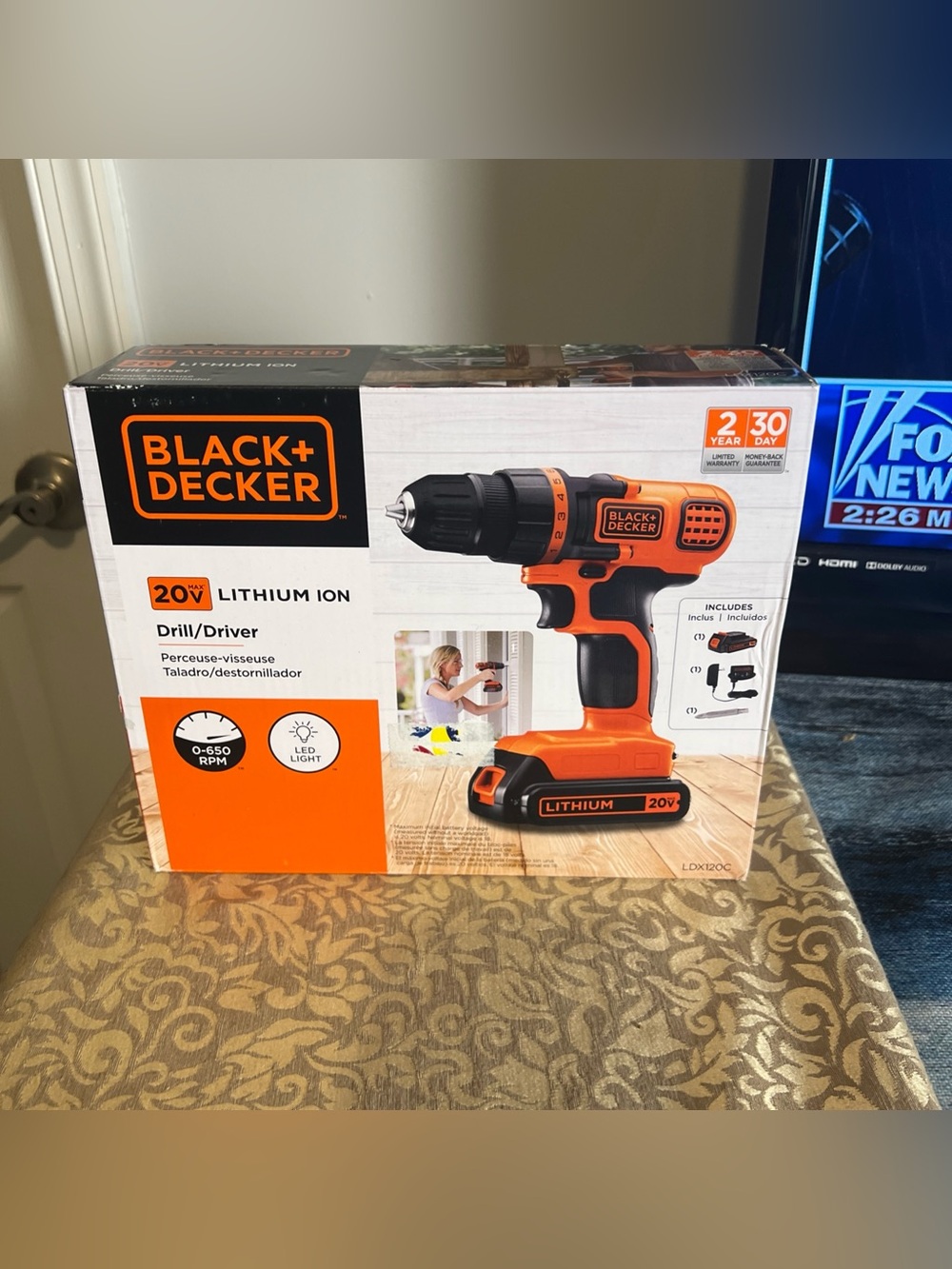 BLACK+DECKER 20V MAX Lithium Ion Cordless Drill Driver LDX120C New